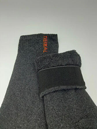 3 Çift Füme Termal Yünlü Havlu Çorap -30 Dereceye Dayanıklı Koku Yapmaz Sıcak Tutar