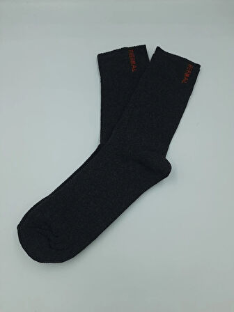 3 Çift Füme Termal Yünlü Havlu Çorap -30 Dereceye Dayanıklı Koku Yapmaz Sıcak Tutar