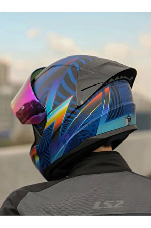 Rapıd 2 Race Optik Kask Gökkuşağı Cam Spoıler