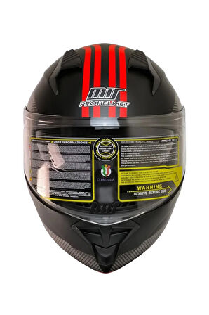 966 Wx20 Red Çene Açılır Kask