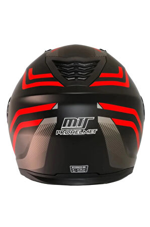 966 Wx20 Red Çene Açılır Kask