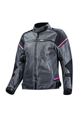 Rıva Kadın Mont Siyah-gri-pembe