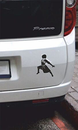 Kafkas Dansçı Folyo Kesim Etiket (Siyah) 15 Cm