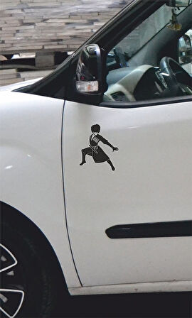 Kafkas Dansçı Folyo Kesim Etiket (Siyah) 15 Cm