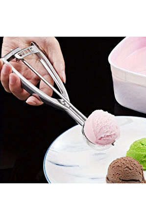 paslanmaz çelik dondurma kaşığı helva kaşığı kurabiye kaşığı sunum kaşığı top dondurma kaşığı yay