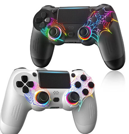 Aırstorr Airstorr PS3/PS4/PC Uyumlu Joystick RGB Desenli Işıklı Çift Motor Bluetooth Oyun Konsol Uyumlu