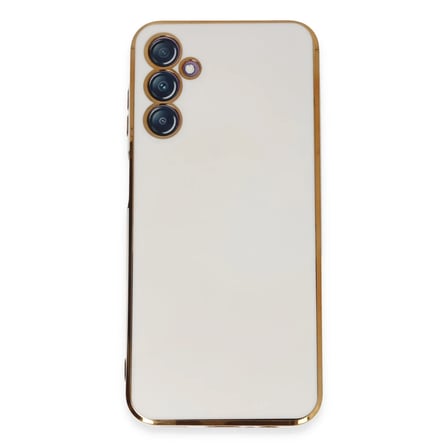 Samsung Galaxy M14 5G Kılıf Volet Silikon - Beyaz