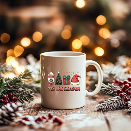 Tis The Season Yılbaşı Baskılı Kupa