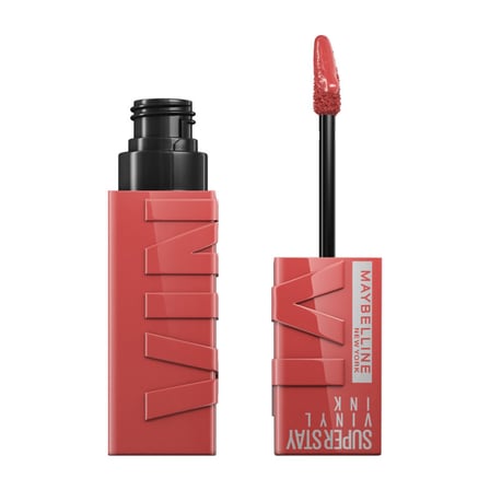 Maybelline New York Super Stay Vinyl Ink Uzun Süre Kalıcı Likit Parlak Ruj 15 Peachy