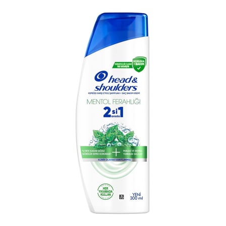 Head & Shoulders Mentol Ferahlığı 2in1 Şampuan 300 Ml - 3 Adet