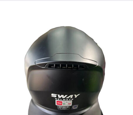 Sway SW 917 DOUBLE VİZOR PINLOCK READY MAT BLACK KASK