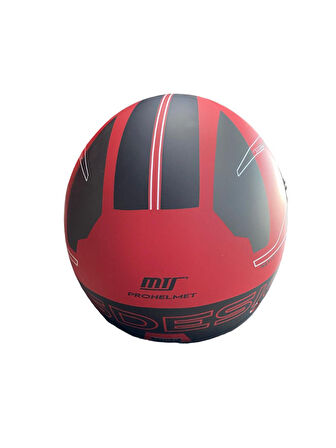 FX-101 Mat Kırmızı Motosiklet Açık Kask
