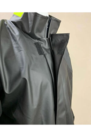 Dikişsiz Fermuarlı Pvc Alt Üst Takım Motorcu Yağmurluğu