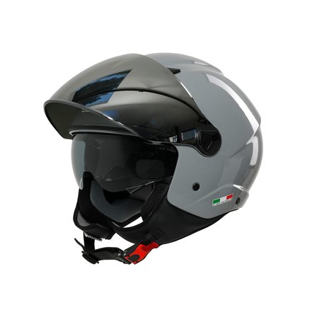 Sway SW 765 Güneş Vizörlü Yarım Motosiklet Kaskı Nardo Gri