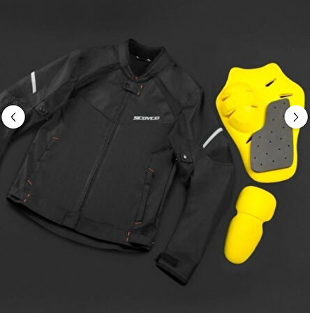 Scoyco Jk118 Yazlık Fileli Motosiklet Montu Siyah