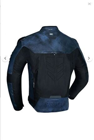 Prosev FALCON DERİ 4 MEVSİM DARK BLUE Motosiklet Montu