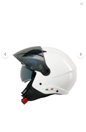 Sway SW 765 Güneş Vizörlü Yarım Motosiklet Kaskı BEYAZ