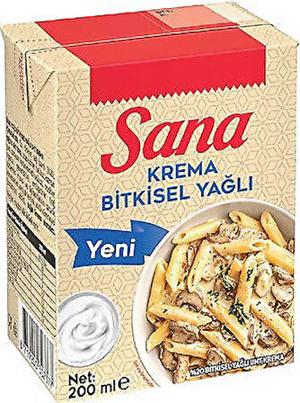 Sana Bitkisel Krema 200 ml x 6 Adet