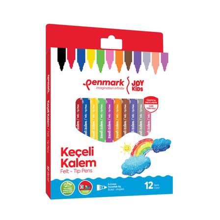 Penmark Süper Yıkanabilir Keçeli Kalem 12'li - 4 Adet