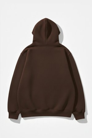 Unisex Yumuşak Dokulu Sensitive Content Baskılı Tasarım Oversize 3 İplik Hoodie Sweatshirt