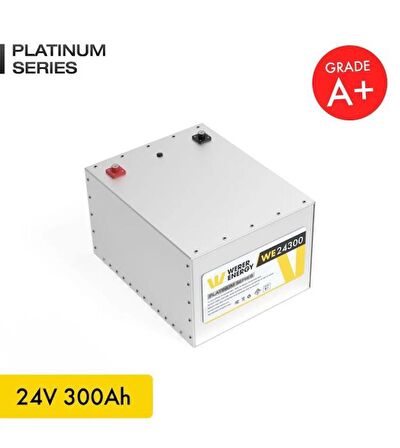 24V 300Ah LiFePO4 Platinum Series Bluetooth'lu Lityum Demir Fosfat Akü 