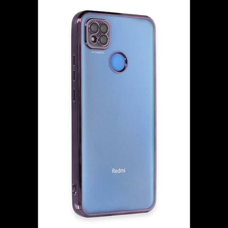 Xiaomi Redmi 9C Kılıf Razer Lensli Silikon - Mor