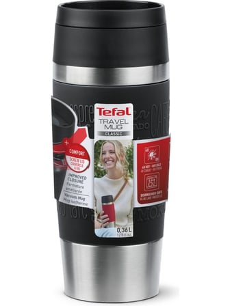Tefal Travel Mug Termos - Siyah - 0,36 Litre
