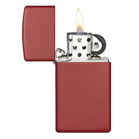 Zippo 1633 Slim Red Matte Çakmak - 1633-045526