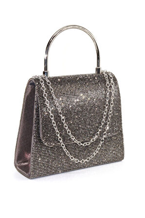 Platin Taşlı Abiye Çanta. Platin Kadın Abiye Çanta. Platin Abiye Çanta. Davet Gece Clutch Çanta.