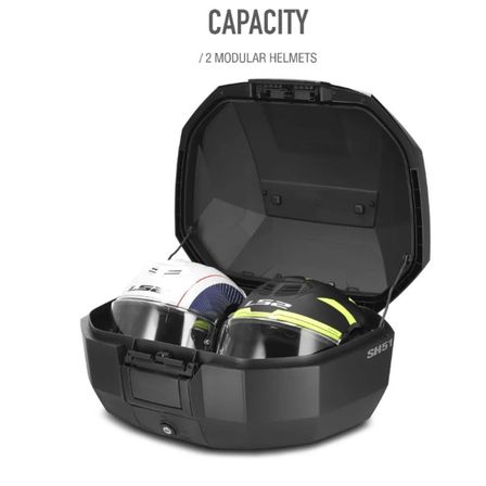 SHAD SH51 Alüminyum Kapaklı Motosiklet Topcase Arka Çanta 51L D0B51200