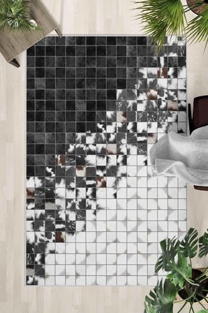 Kaymaz Taban Yıkanabilir Halı – Mutfak, Salon, Yatak Odası için Modern Dijital Baskı Halı (SLNHALI93