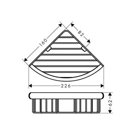 Hansgrohe Logis Universal Köşe Süngerlik 