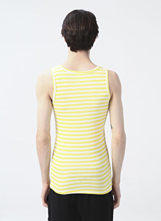 The Don Beyaz - Sarı Erkek İç Giyim Atlet 100TDNATL007038