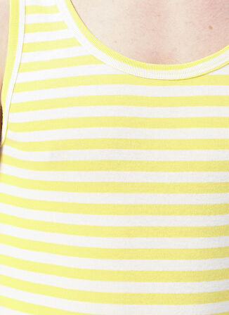 The Don Beyaz - Sarı Erkek İç Giyim Atlet 100TDNATL007038