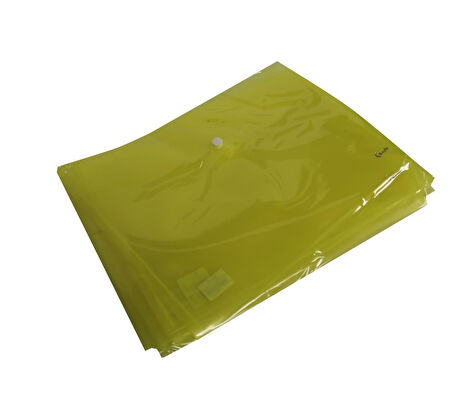 Bafix Çıtçıtlı Zarf Dosya Sarı--12 Lİ PAKET