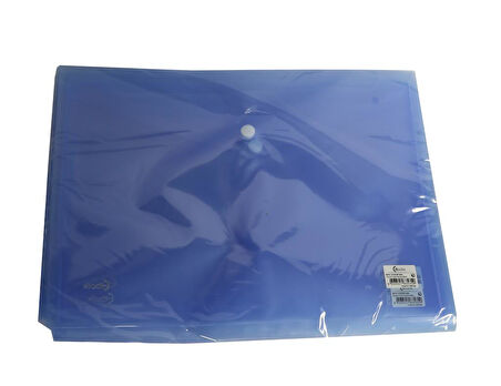 Bafix Çıtçıtlı Zarf Dosya Mavi--12 Lİ PAKET