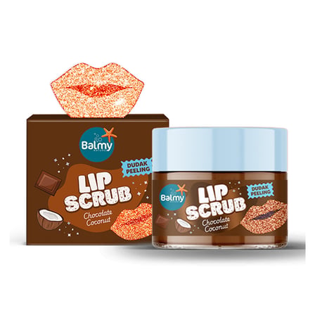 Balmy Naturel Lip Scrub Çikolata ve Hindistan Cevizi 30 G - 6 Adet