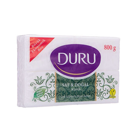 Duru Beyaz Kalıp Sabun 800 gr (4x200) x 6 Adet