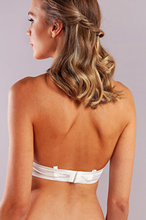 Golshan Gabrıella Balconette Foam Cup Bra, Ekru Konforlu ve Şık Sütyen, Strapless