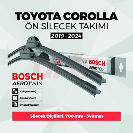 Toyota Corolla 2019-2024 Bosch Aeroeco Ön Silecek Takımı