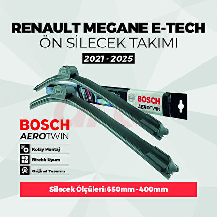 Renault Megane E-tech Bosch Aerotwin Ön Silecek Takımı Tem. 2021-2025