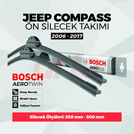 JEEP Compass Bosch Aeroeco Ön Silecek Takımı (2006-May.2017)