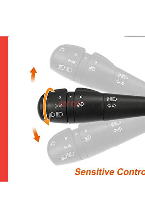 Renault Twingo 2014-2016 Uyumlu | Sissiz & Kornalı Sinyal Far Kolu | Orijinal Valeo