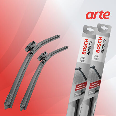 Suzuki SX4 S-Cross (2016–2025) Uyumlu | Bosch AeroEco Ön Silecek Takımı | 2'li Set |