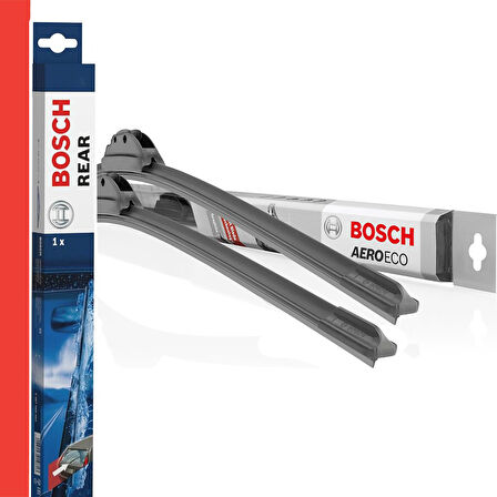 Citroen C5 Aircross 2017-2025 Uyumlu | Bosch Aeroeco Ön ve Arka Silecek Takımı | 3'lü Set |