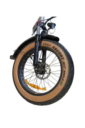 BİKE SKY  OBOR 20x4.0 E-Bike Zırhlı Dış Lastik Seti (Ön + Arka) – Amber Yanaklı, Düşük Yuvarlanma Dirençli