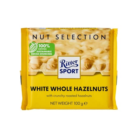 Ritter Sport Tane Fındıklı Beyaz Çikolata 100 G - 3 Adet