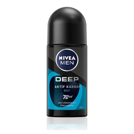 NIVEA MEN Erkek Roll-on Deodorant Deep Dimension Beat 50 ml - 4 Adet
