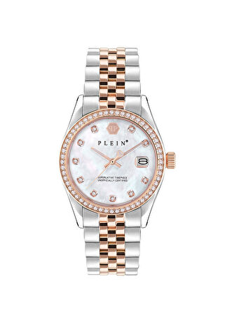 Philipp Plein PWYAA0223 Rose Gold Metalik Gri Kadın Kol Saati