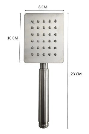 Shine Krom Paslanmaz Duş Başlığı + Duş Hortumu + L Mafsal Duş Takımı Duş Seti